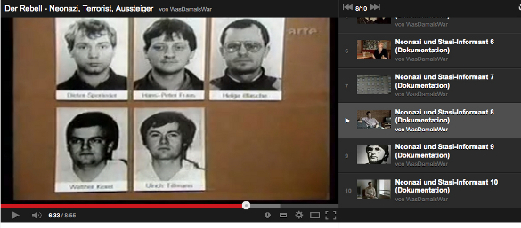 Fahndungsplakat: gesucht wird die Hepp-Kexel-Gruppe Screenshot youtube