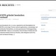 Die Rechte – in Hessen gescheitert Der hessische Landesverband der Partei „Die Rechte“ hat bekannt gegeben, dass das Parteiprojekt „seit dem nicht eingereichten Wahlvorschlag der Partei zur Europawahl für dieses Jahr, in Hessen als gescheitert angesehen wird“...